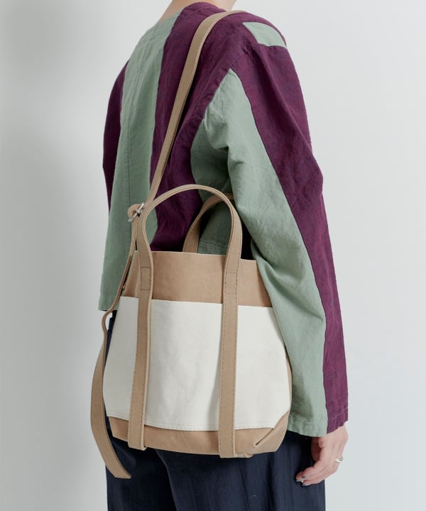 【EXCLUSIVE】 AMIACALVA / 2tone Shoulder Tote S 3