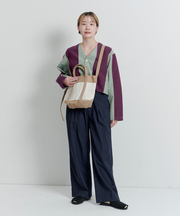 【EXCLUSIVE】 AMIACALVA / 2tone Shoulder Tote S 4