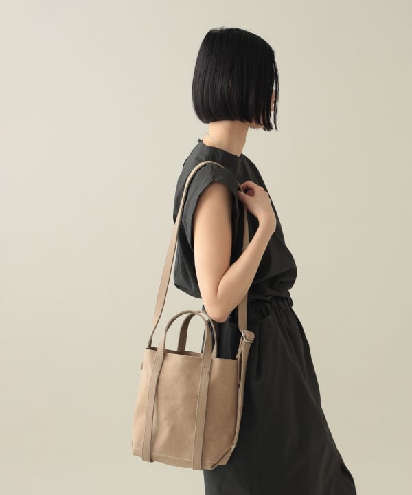 【EXCLUSIVE】 AMIACALVA / 2tone Shoulder Tote S 10